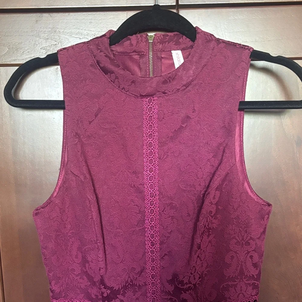 Lace Dress Burgundy/Deep Red - Picture 3 of 7